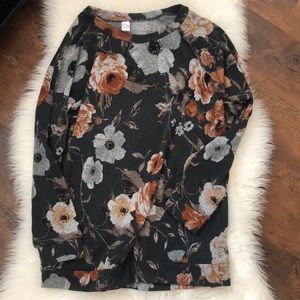 Floral print long sleeve